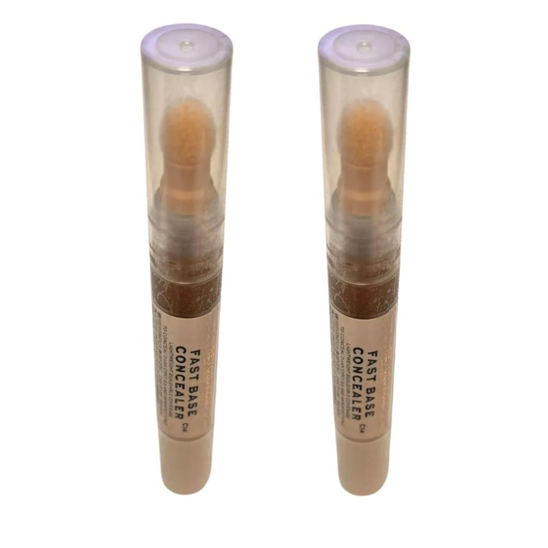 Pack of 2 Revolution Fast Base Lightweight Buildable Coverage Concealer,