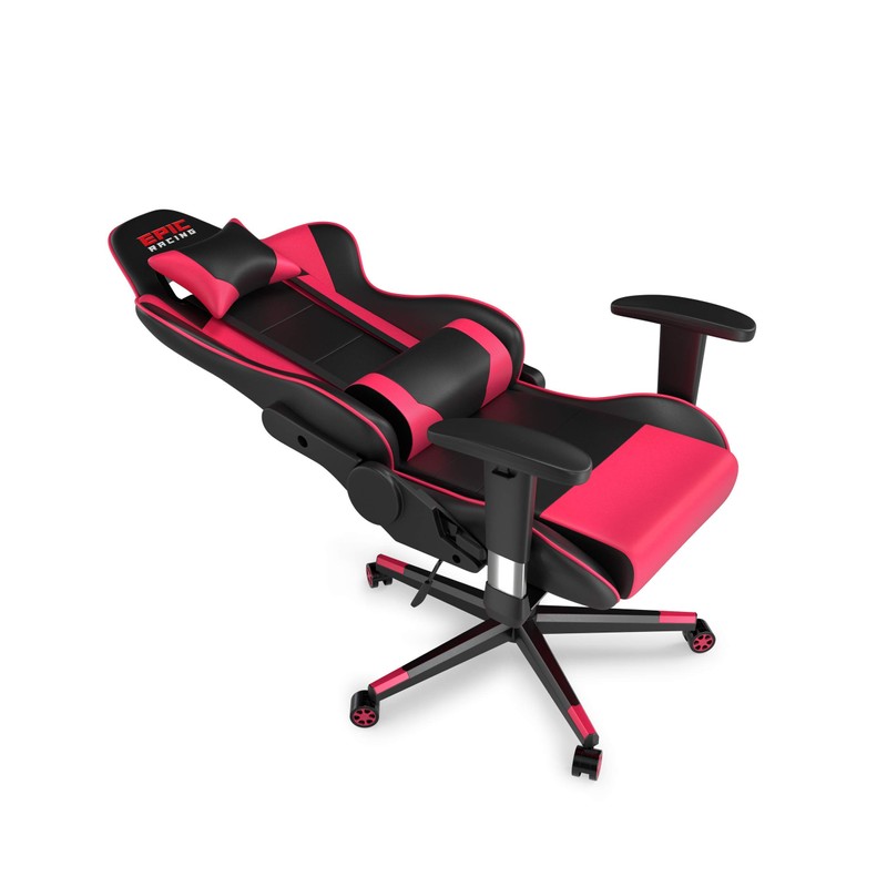 Epic Racing Professional Pink Gaming Chair - Leather Gaming Chair
