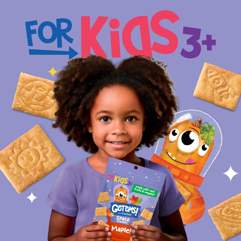 Get'ems! from Gerber, Snacks for Kids, Maple Space Crackers Snacks