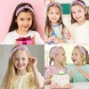 AMCAMI 1 Pack Rainbow Headband for Girls, Fashion Knotted Headband,