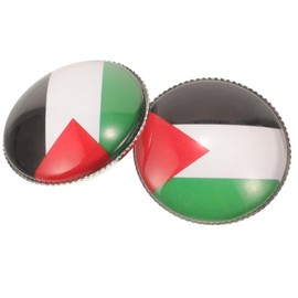 GALPADA 2pcs Flag Brooch Backpacks Pin Palestine Pin Badge Palestinian Flag Pin Men Suit Pin Brooch Aesthetic Clothes Brooch Decorative Brooch Pin Zinc Alloy Accessories Man Shawl