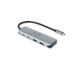 D Dicota USB-C 4-in-1 High-Speed Hub 10 Gbit/s Silver
