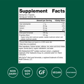Standard Process Inc. Epimune Complex - Whole Food Respiratory Support with Maitake Mushroom Powder, Superfruit, Coriolus Versicolor, and Acerola - 90 Capsules