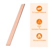 sourcing map Copper Flat Bar, 1/16" Thickness x 1" Width