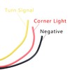 4pcs 3" Round 24-LED Double Face Red-Amber Turn Brake Stop
