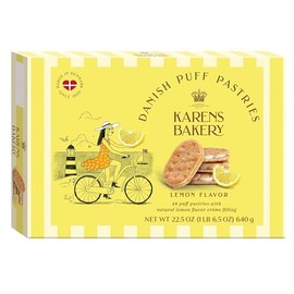 Karen's Bakery Danish Puff Pastries Lemon Cookies, 22.5 oz