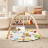 Macabaka Wooden Baby Play Gym & Tummy Time Playmat –