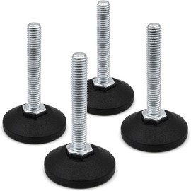 Design61 4 x Adjustment Screw Adjustment Screw Diameter 38 mm with Galvanised Adjustment Screw M8 x 100 mm