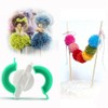 XLKJ Pompom Maker, 4 Sizes of Pompom Maker for Kids