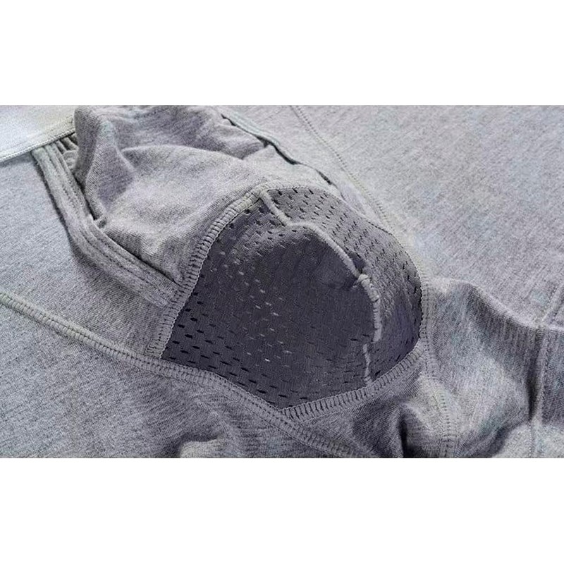 Feelonger Mens Functional Boxers Briefs Separate Underwear Enhancing Pouch Trunks