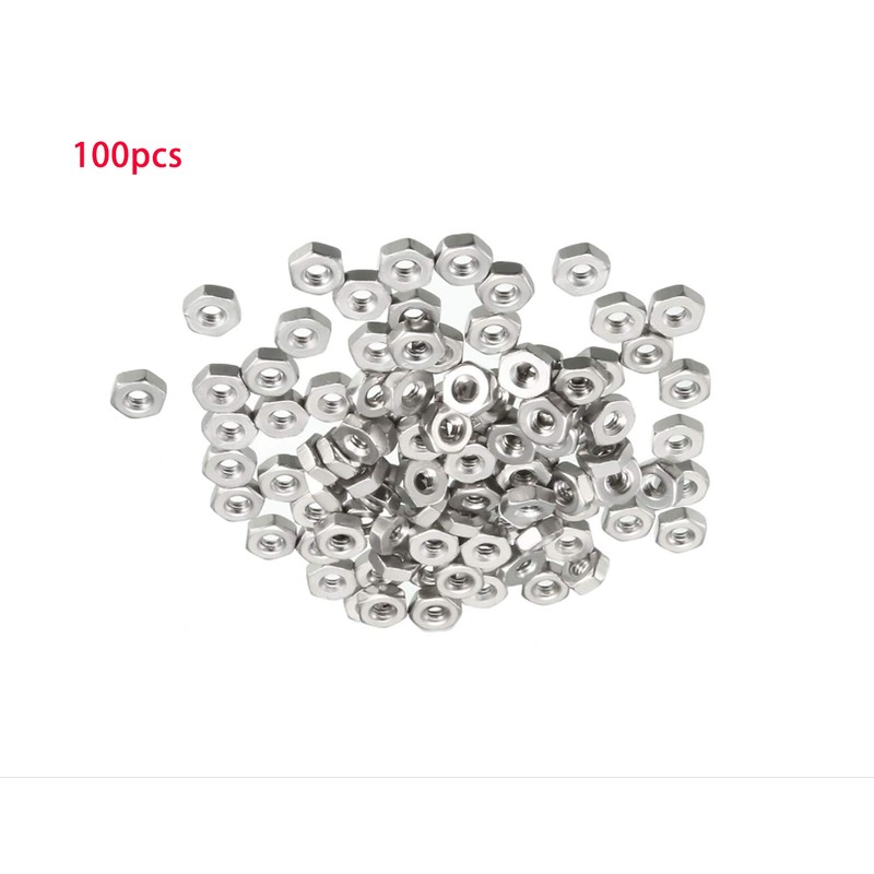 Smartsails 4#-40 Stainless Steel Finished Hex Nut, 304 Stainless Steel