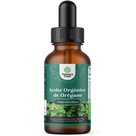 Aceite de Orégano Orgánico Puro - 100% Natural Oil of Oregano Superconcentrado de Rápida Absorción con 60% de Carvacrol - Salud Digestiva – Sin Tragnsgénicos, Vegano - 30 mL