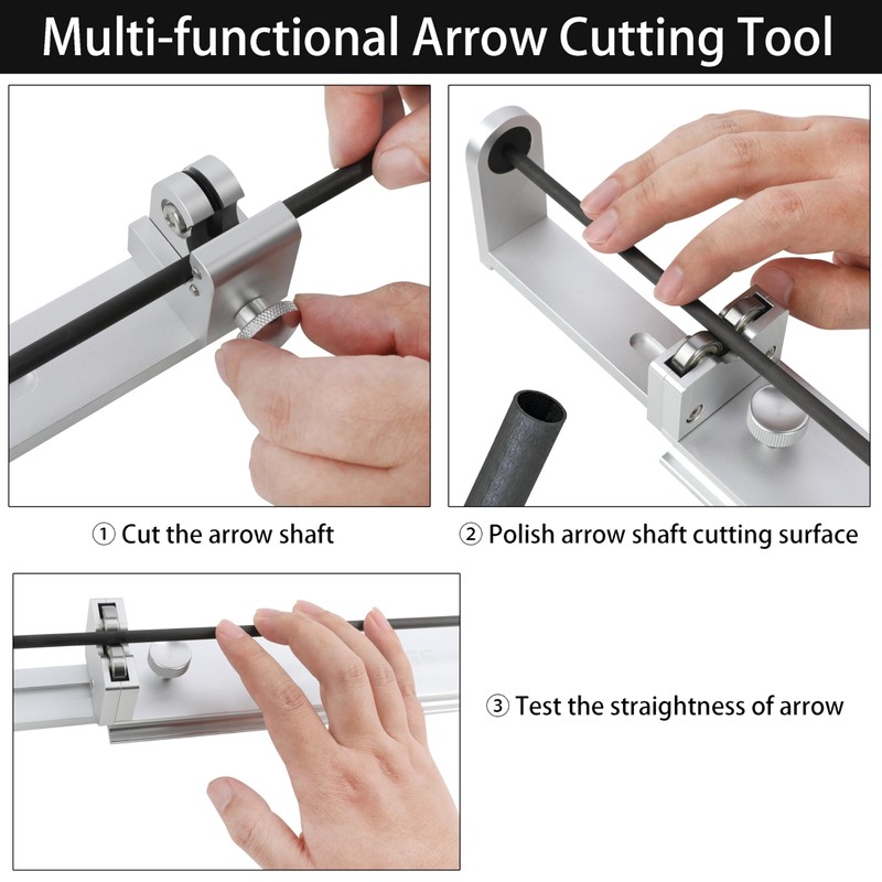 ZSHJGJR Archery Arrow Shaft Cutter Tools Arrow Spinner Tester Arrow