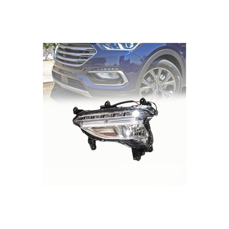 YINZINR LED Fog Lights Front Fog Lamps w/DRL Fits for