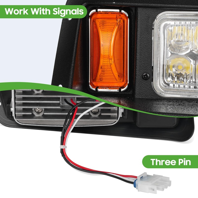 10L0L Golf Cart Headlight Kit for Yamaha G14, G16, G19