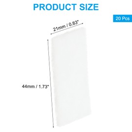 PATIKIL Aroma Pads, 20 Pcs Humidifier Replacement Filter Perfume Diffuser Pad for Maintains Fragrance Air Purifier, White (1.73 x 0.83inch)