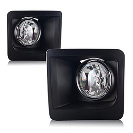Clear Lens Fog Light Bumper Lamps W/Wiring Kit Compatible with Year 2014 GMC Sierra 1500 New