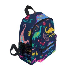 senya Cute Toddler Backpack Dinosaurs Cute Kids Pattern Mini Travel Bag for Baby Girl Boy Age 3-7