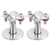 sourcing map 2 Pack Pipe Support, Stainless Steel Pipe Support