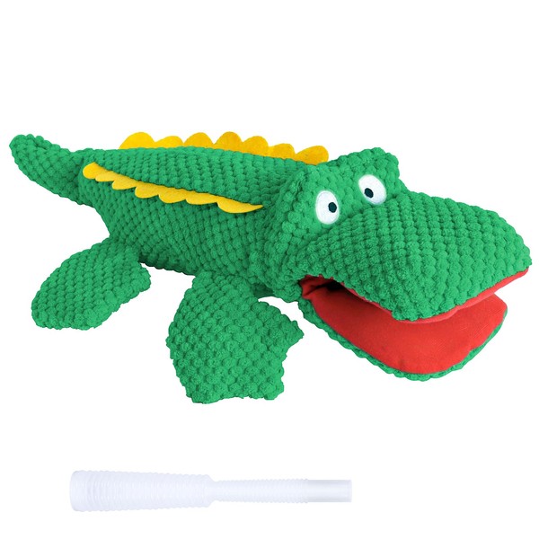 SCHITEC Squeaky Dog Toys, No Stuffing Crinkle Plush Water Bottle