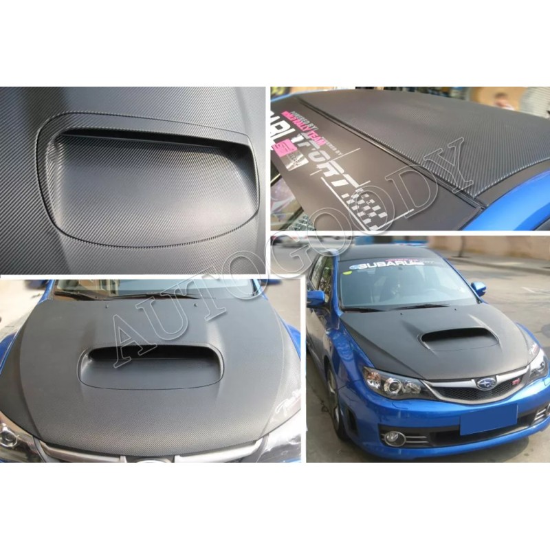 AUTOGOODY 120" x 60" Black Carbon Fiber Vinyl Wrap 3D