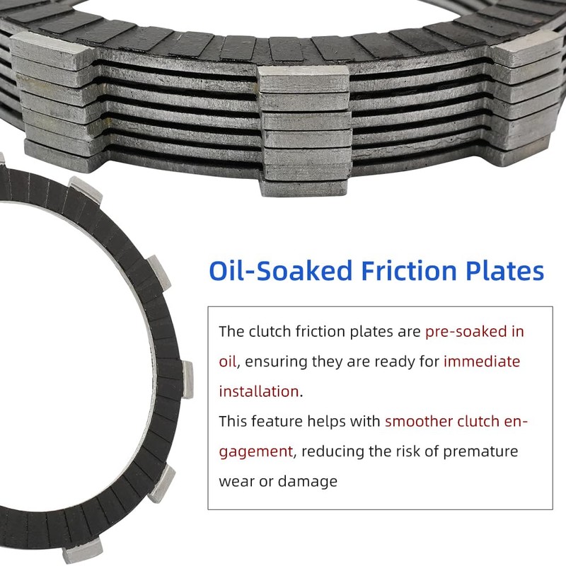 GOLKNHA Clutch Kit & Friction Plate Spring Compatible with Yamaha