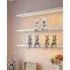 Generic Astronaut Bunny Figurine Home Decor, Ceramic Electroplated Rabbit Astronaut