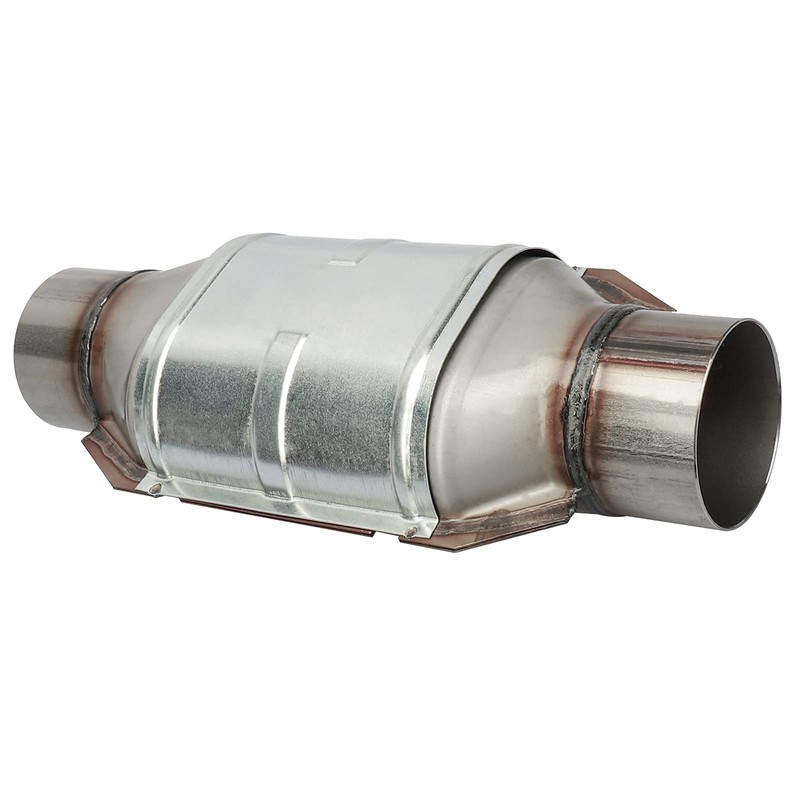 MAYASAF 3" Inlet/Outlet Universal Catalytic Converter, 14" Overall Length, w/o
