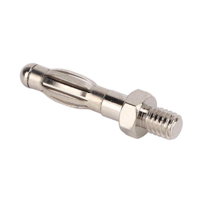 50Pcs Banana Plugs Hex Thread High Accuracy Good Transmission Performance