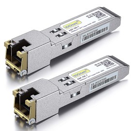10Gtek [Pack of 2 HP Compatible 1G SFP RJ45 Transceiver J8177B/ J8177C, 1000Base-T Copper Module, up to 100 Metres