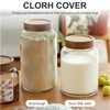 5Pcs Cotton Sourdough Jar Cover, Reusable Sourdough Bread Proofing Starter