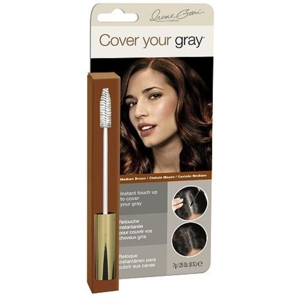 Cover Your Gray Brush In Medium Brown, 0.25 oz (Pack of 4)