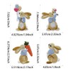 8Pcs Rabbit Applique Patches Iron On/Sew On Embroidered Patch for