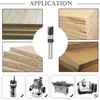 Akylin Flush Trim Router Bit 1/4-Inch Shank, 3/8" Cutting Dia.,