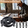Rierousy Woodworking Drill Hole Locator 3/4/5/6/7/8/9/1010 mm Drill Bushing Set