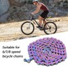 GOIYZTTR 8 Speed Chain, 6/7/8 Speed Bike Chain Colorful Electroplating