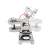 HAIWEN Pair of Stainless Steel 316 Swivel Bimini Top Deck