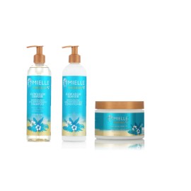 Mielle Organics Hair Care Moisture RX Hawaiian Ginger Shampoo, Conditioner 3 pc