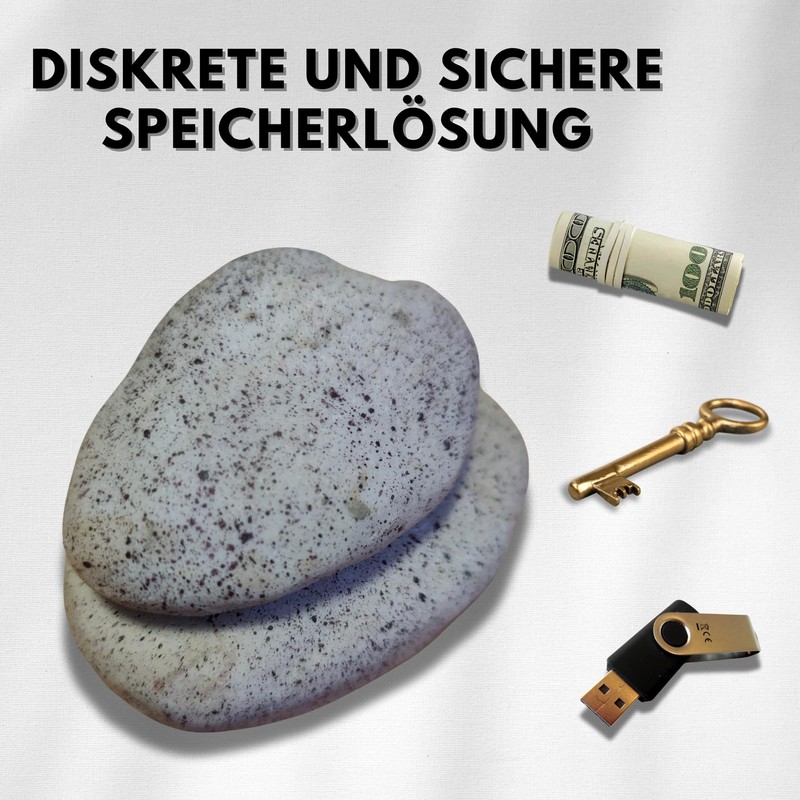 HIDE A KEY Fake Zen Rock - Realistic Garden &