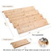 Mulush Bamboo Spice Rack Tray - Spice Drawer Organizer for