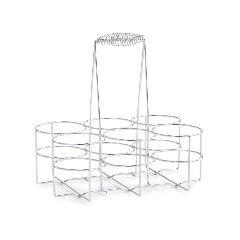 Zeller Flaschenhalter für 6 Flaschen, Chrom 32x22x31
