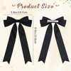 2PCS Hair Ribbon Bows,Large Silky Satin Hair Bows Hair Clip