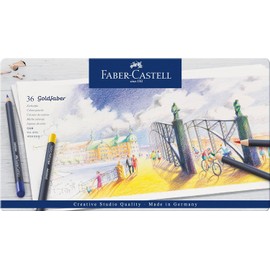 Faber-Castell Colores Goldfaber para Arte con 36 colores elaborados con excelente resistencia a la luz y a caídas, son ideales para artistas profesionales y aficionados que buscan proyectos creativos