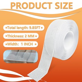 Birllaid Nano Double Sided Adhesive Tape Heavy Duty,Strong Mounting Tape,Clear Double Sided Stick Tape for Walls,Poster,Wall Hanging,Craft Mounting 1 Inch x 9.85FT