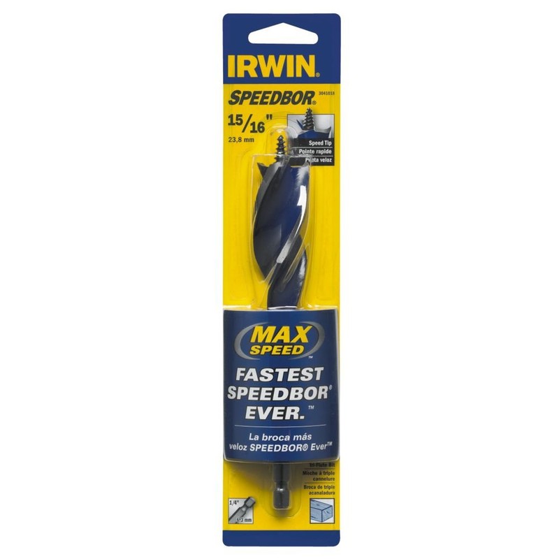 Irwin Tools 3041018 15/16" X 6" Speedbor Max Drill Bit