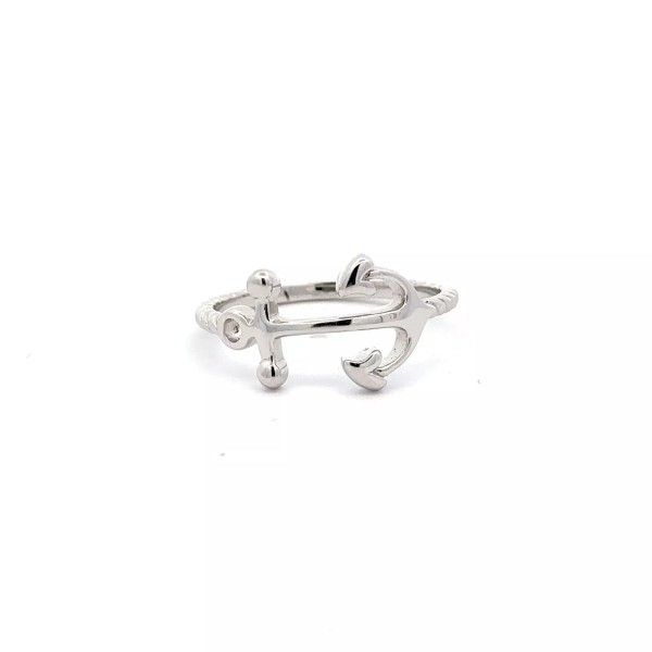 Unbranded Sterling Silver Anchor Ring--Size 6