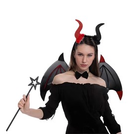 MYUBWTF Black 13 Inches Star Wand Elf baton, Angel Star Magic Wand, Silver Fairy Princess Plating, Silver Stars Stick for Girl's Princess Costume Girl's elf costume