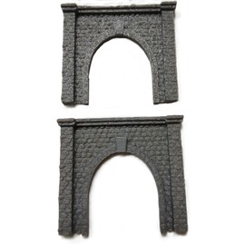 Z Gauge Stonework Detail Railway Tunnel Single Track Train Portal Entrance x2