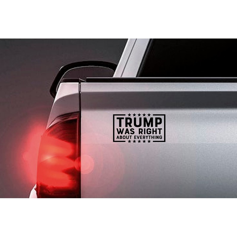 Trump was Right Decal - Die Cut (Black)