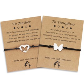 choice of all Mother Daughter Bracelets Mothers Day Gifts for Mom from Daughter Mommy and Me Matching Heart Valentine's Day Mother's Day Gifts for Mom Daughter